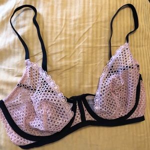 Victoria’s Secret Unlined Fishnet Demi Bra